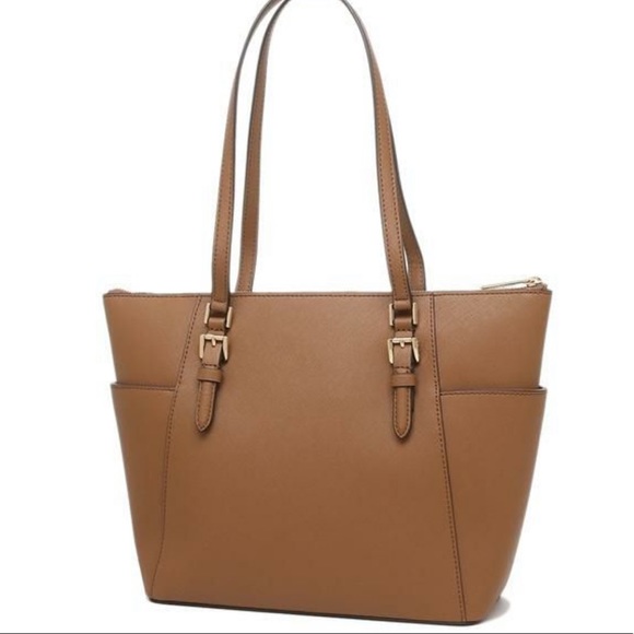 MICHAEL KORS CHARLOTTE LARGE TOP ZIP TOTE LUGGAGE - Picture 3 of 15